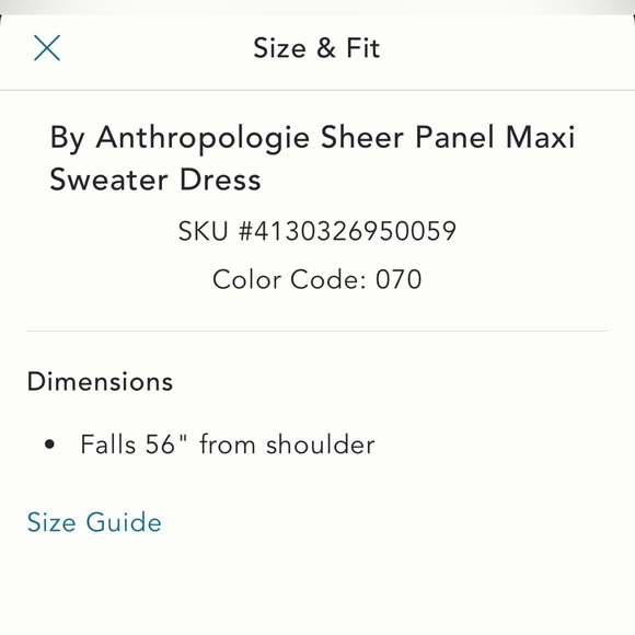Anthropologie sheer panel maxi sweater dress - Picture 7 of 9